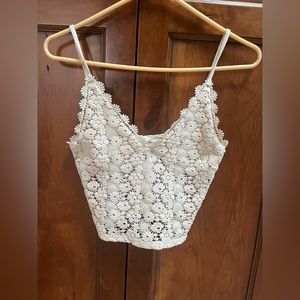 NWT Crochet crop top- not available in store or online